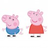 2 Figuras Peppa Pig 30 Cm