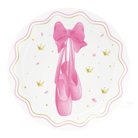 8 Platos Bailarinas 18 cm