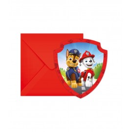 6 Invitaciones Patrulla Canina