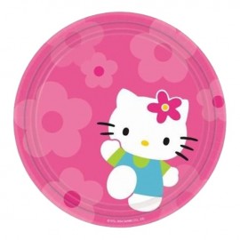 8 Platos Hello Kitty 23 cm 8 Platos Hello Kitty 23 cm