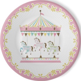 8 Platos Carrusel 23 cm