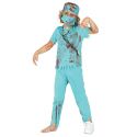 Zombie-Chirurg-Kostüm Mit Maske Für Kinder