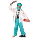 Zombie-Doktor-Kostüm Mit Weißem Kittel Für Kinder